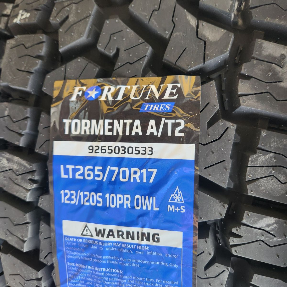 265/70r17 fortune tormenta at2