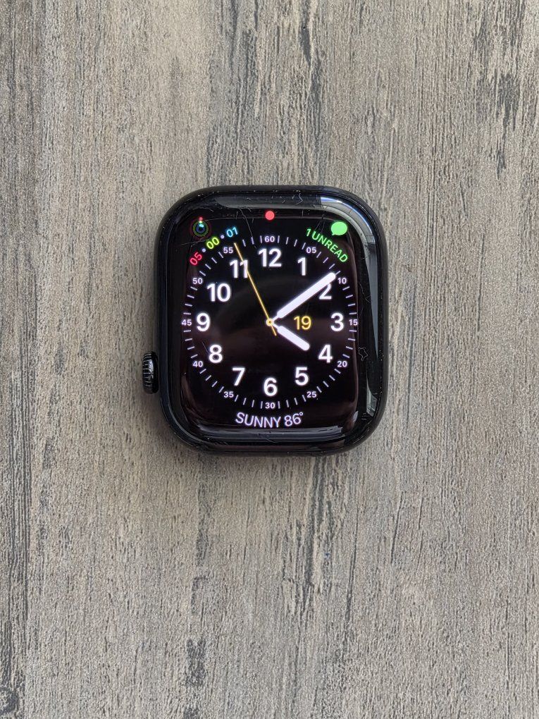 Apple Watch Series 10 46mm GPS Black Aluminum Case with Band and Charger