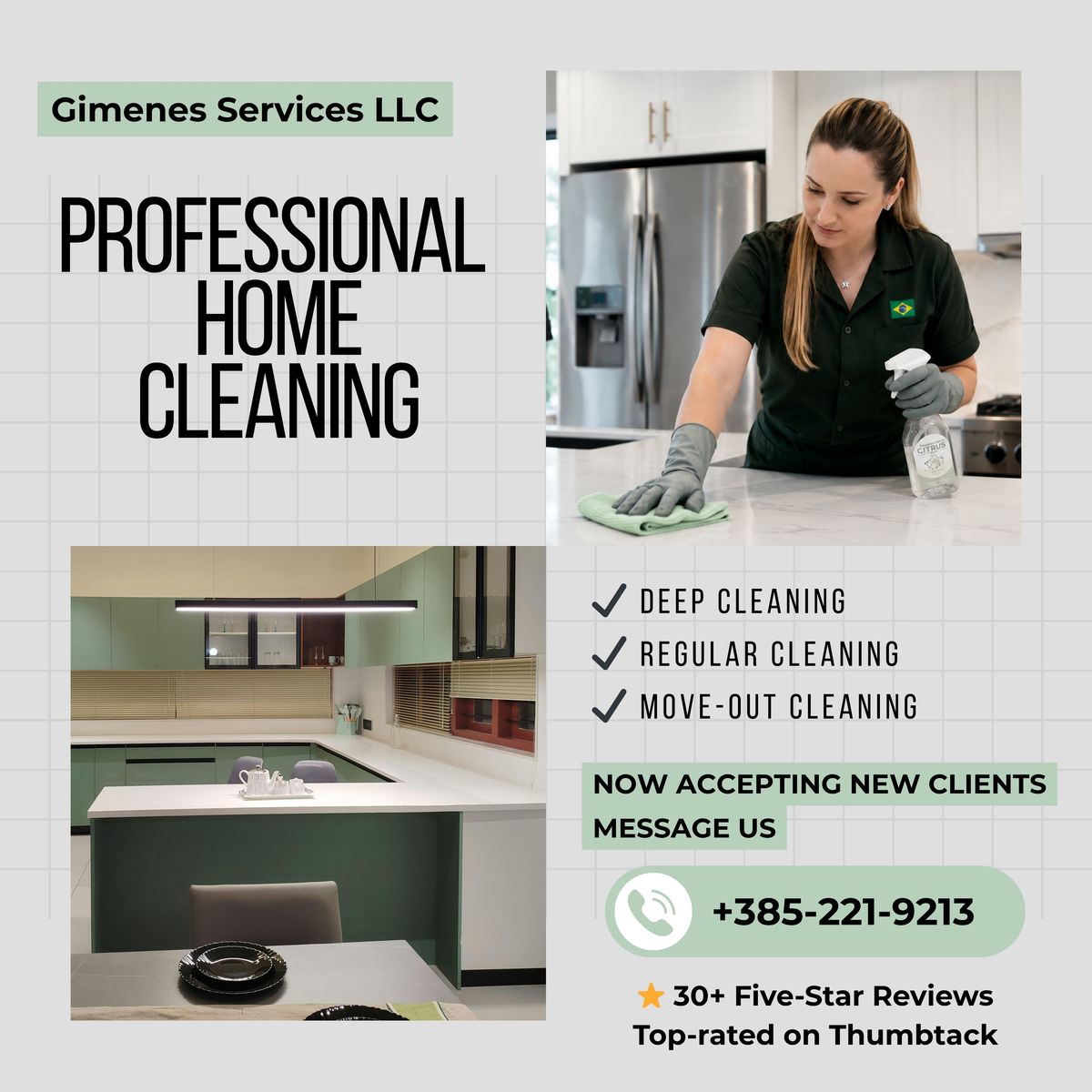 Professional House Cleaning – Deep Clean & Recurring Cleaning