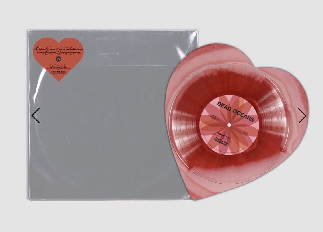 Durand Jones & The Indications-Without You/Everything-Vertigo Vinyl RARE Heart Shaped Pink & Red Smash Vinyl LP