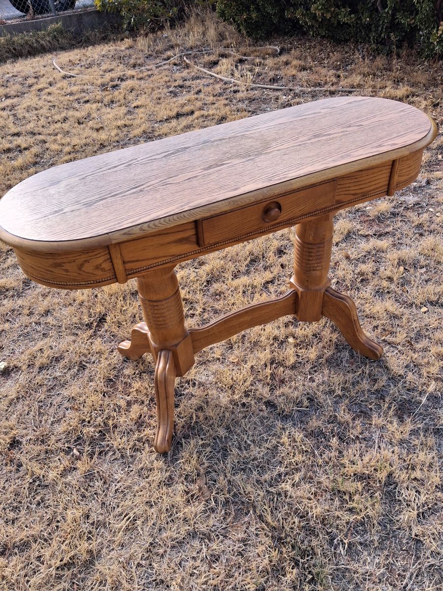 oak sofa table