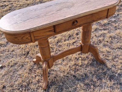 oak sofa table