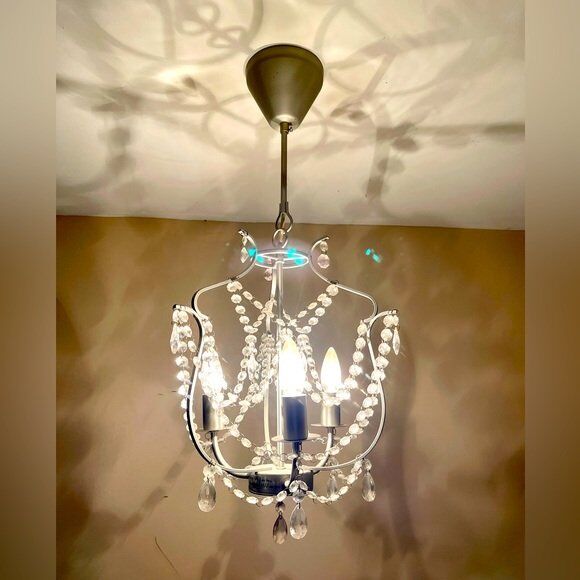 ikea hanging crystal chandelier kristaller