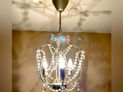 ikea hanging crystal chandelier kristaller