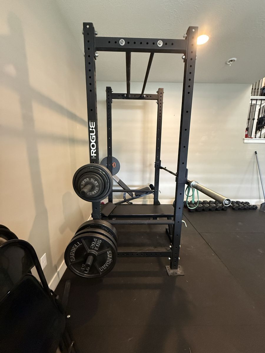 Rouge Rack, Weights, Ohio Bar, Rubber Mats