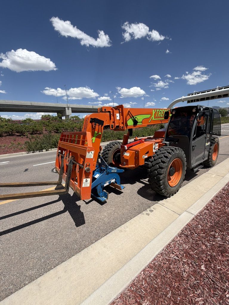 8K Telehandler Fork Lift for Rent - 43 Foot Reach, 8,000 Pound Lifting