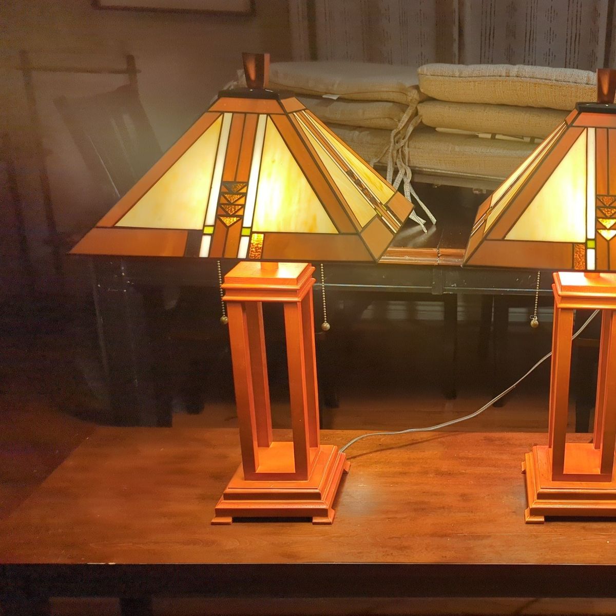 Robert Lewis Tiffany lamps