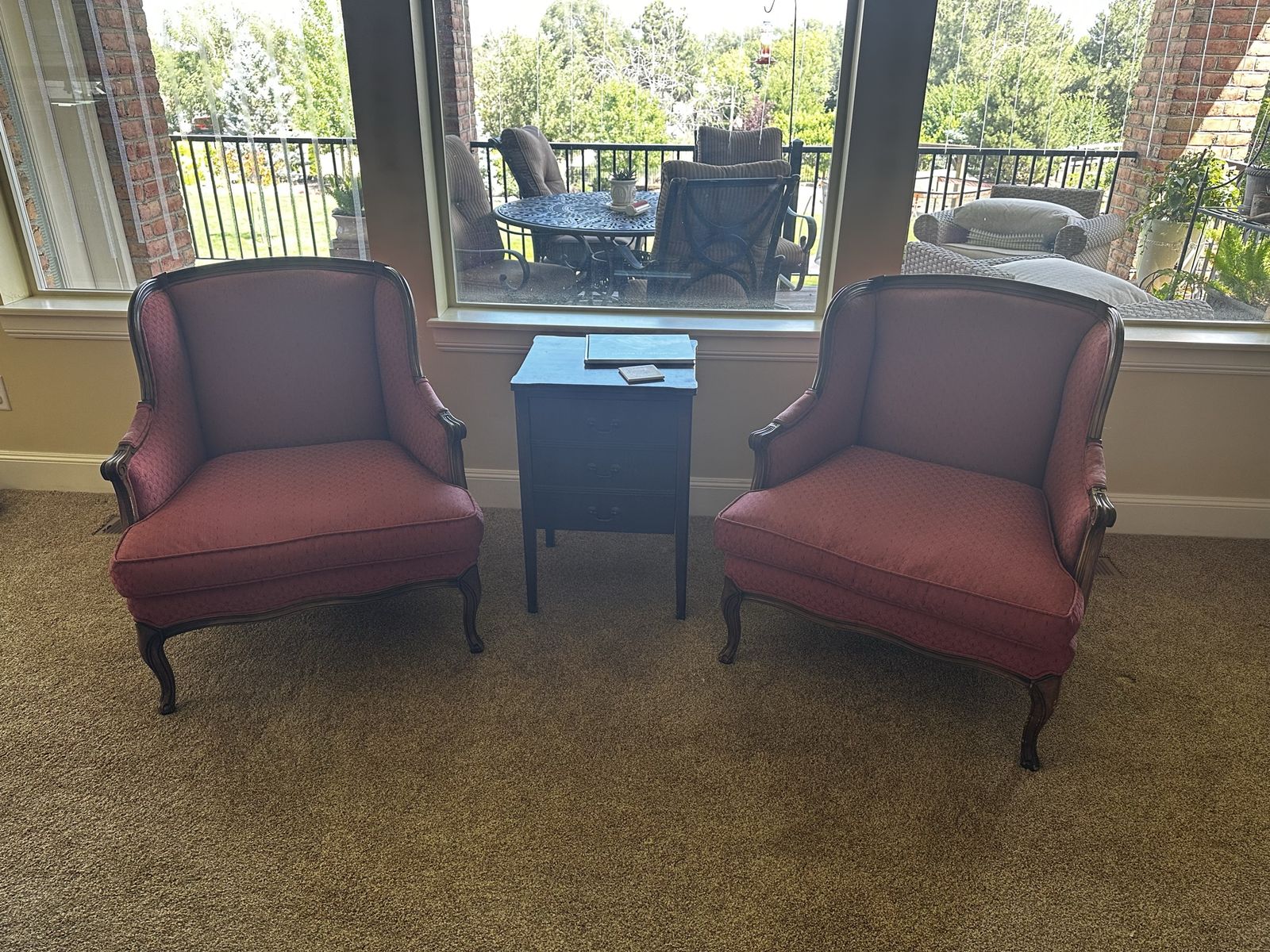 Carved-Frame French-Style Accent Chairs
