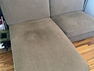 Two Piece Corduroy Chaise Set