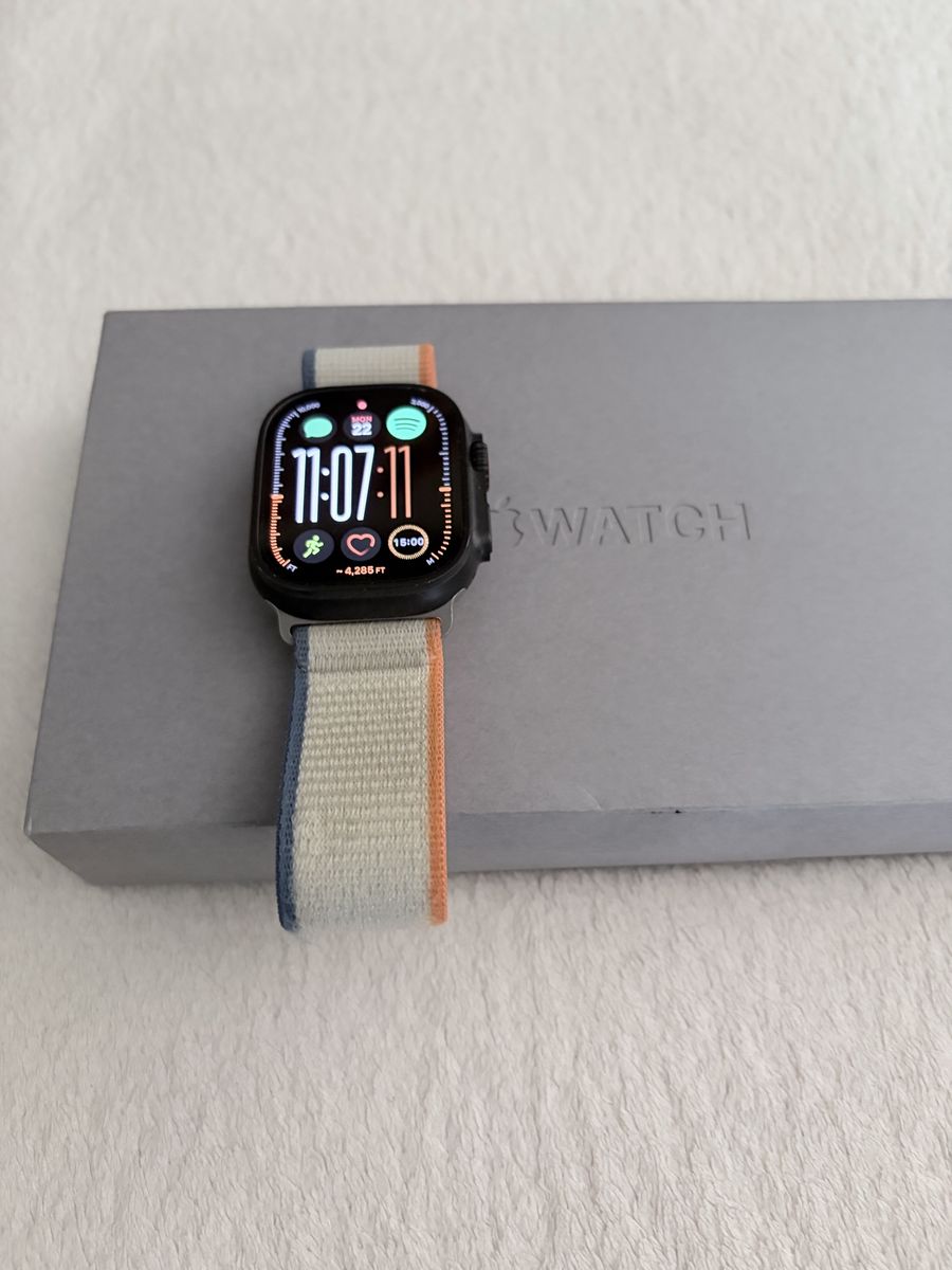 Apple Watch Ultra 2 49mm GPS + Cellular Titanium Case with Alpine Loop Band - Excellent Condition