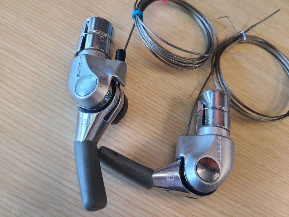 Pair of Shimano M5 bar end shifters