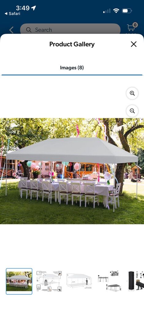 Member's Mark 10' x 20' EasyLift Instant Canopy