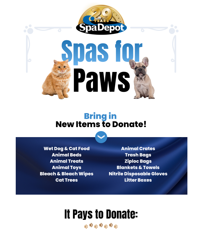 Spas For Paws Annual Hot Tub Sale!
