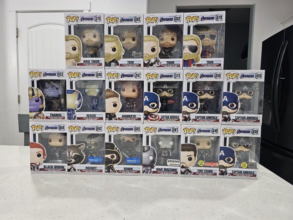 Marvel Endgame Funko pops