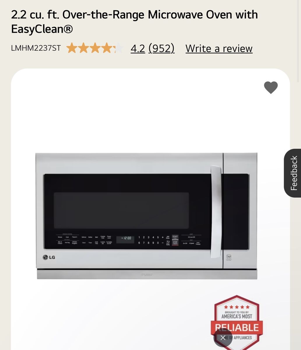 LG microwave