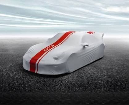 GT3 992.1 Red Stripe Car Cover for a wing car