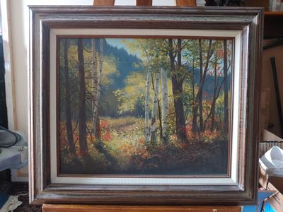 Utah Artist Sharon Jewkes Original Oil " Secret Place "