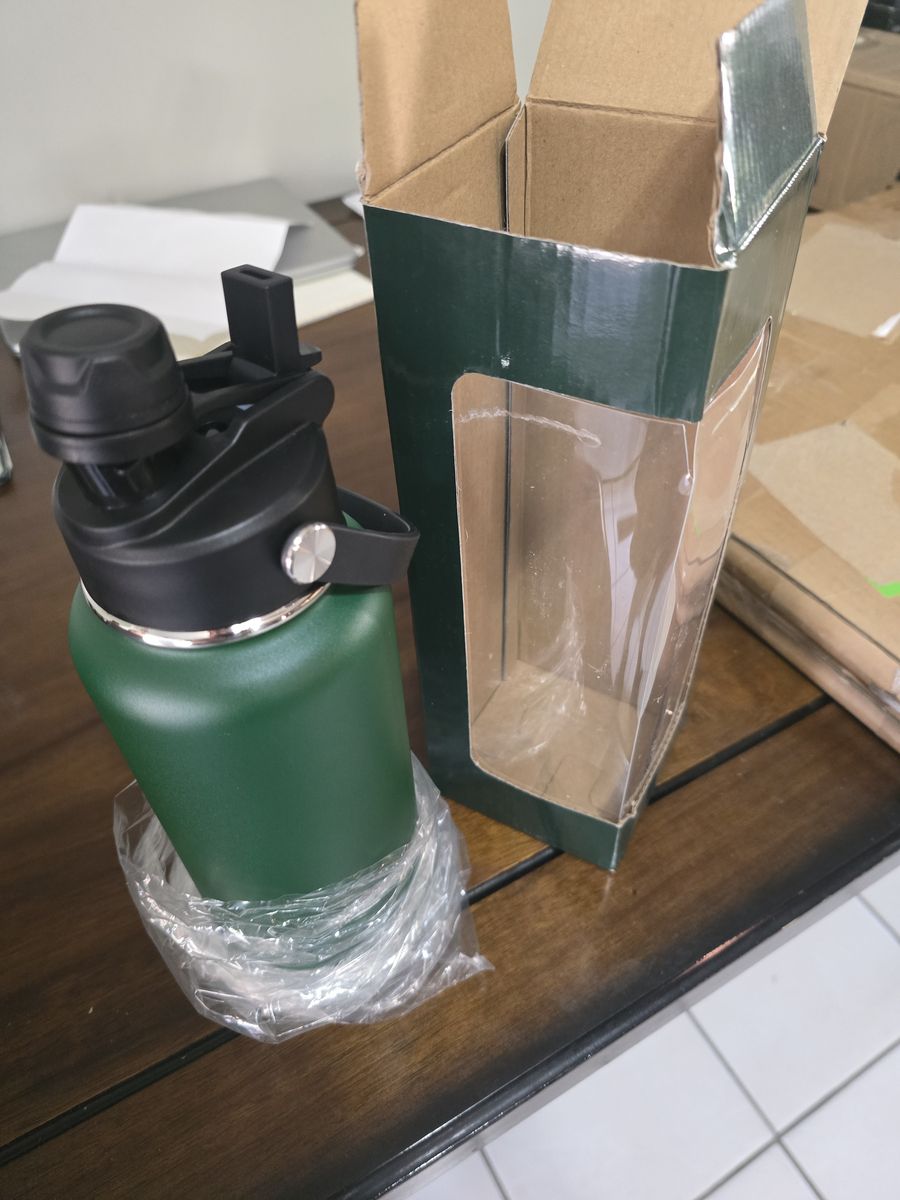 32 oz dual spout SS water bottles