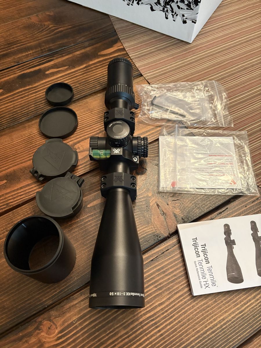 Trijicon Tenmile HX 3-18x50 scope Seekins rings