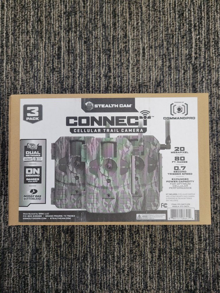 Stealth Cam Connect Max 3-Pack Trail Cameras