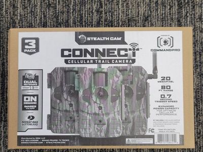 Stealth Cam Connect Max 3-Pack Trail Cameras