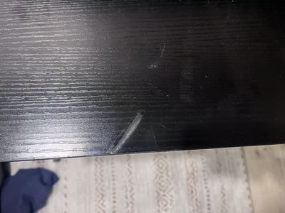 Black corner desk