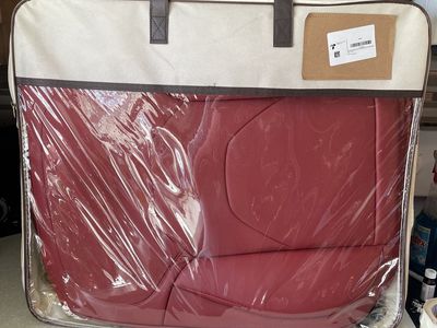 Car Seat Covers Front Seats 2PCs (Wine Red)