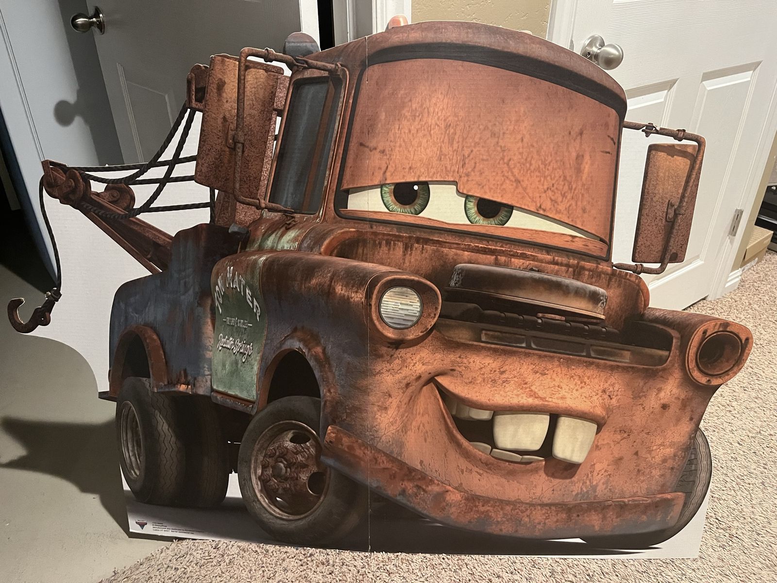 Disney Pixar Cars Tow Mater Cardboard Cutout