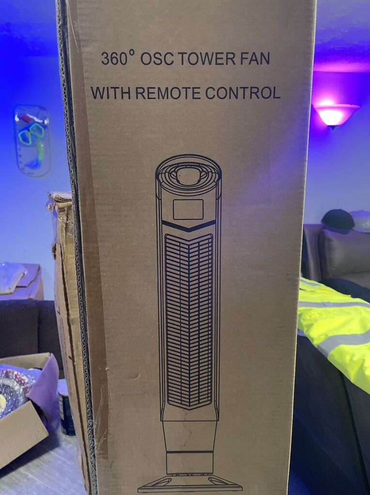 NEW TOWER FAN/IONIZER W/REMOTE
