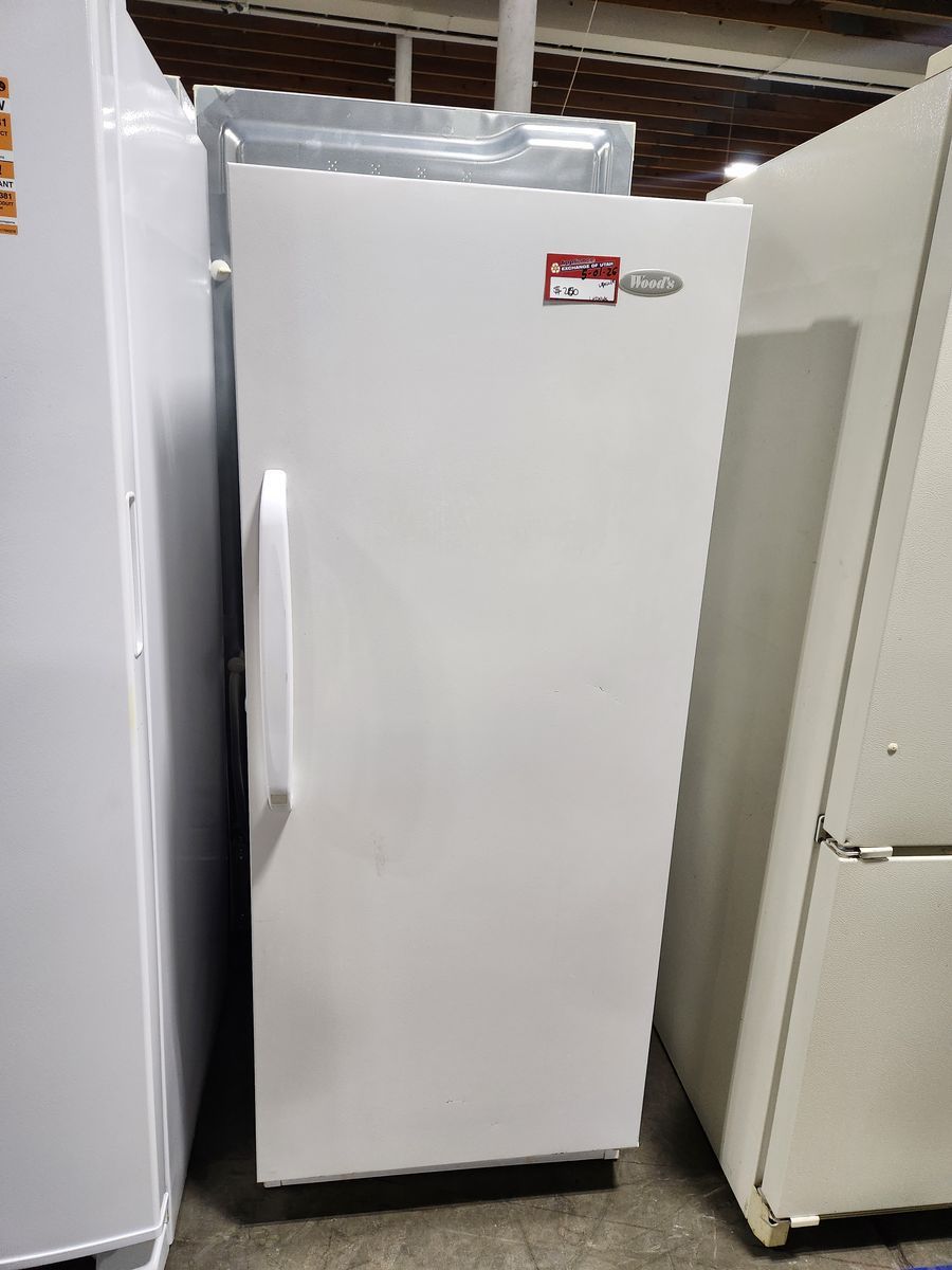LOW PRICE GUARANTEED! WOODS UPRIGHT FREEZER! NOT FROST FREE