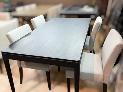 Modern Dining Set (Table + 4 Chairs)