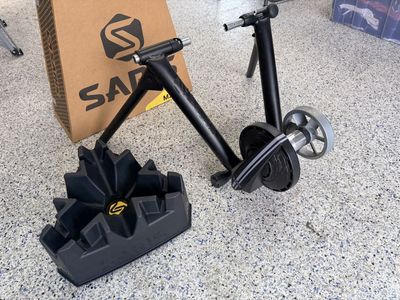 Saris M2 Smart Indoor Bike Trainer with Riser Block and Original Box