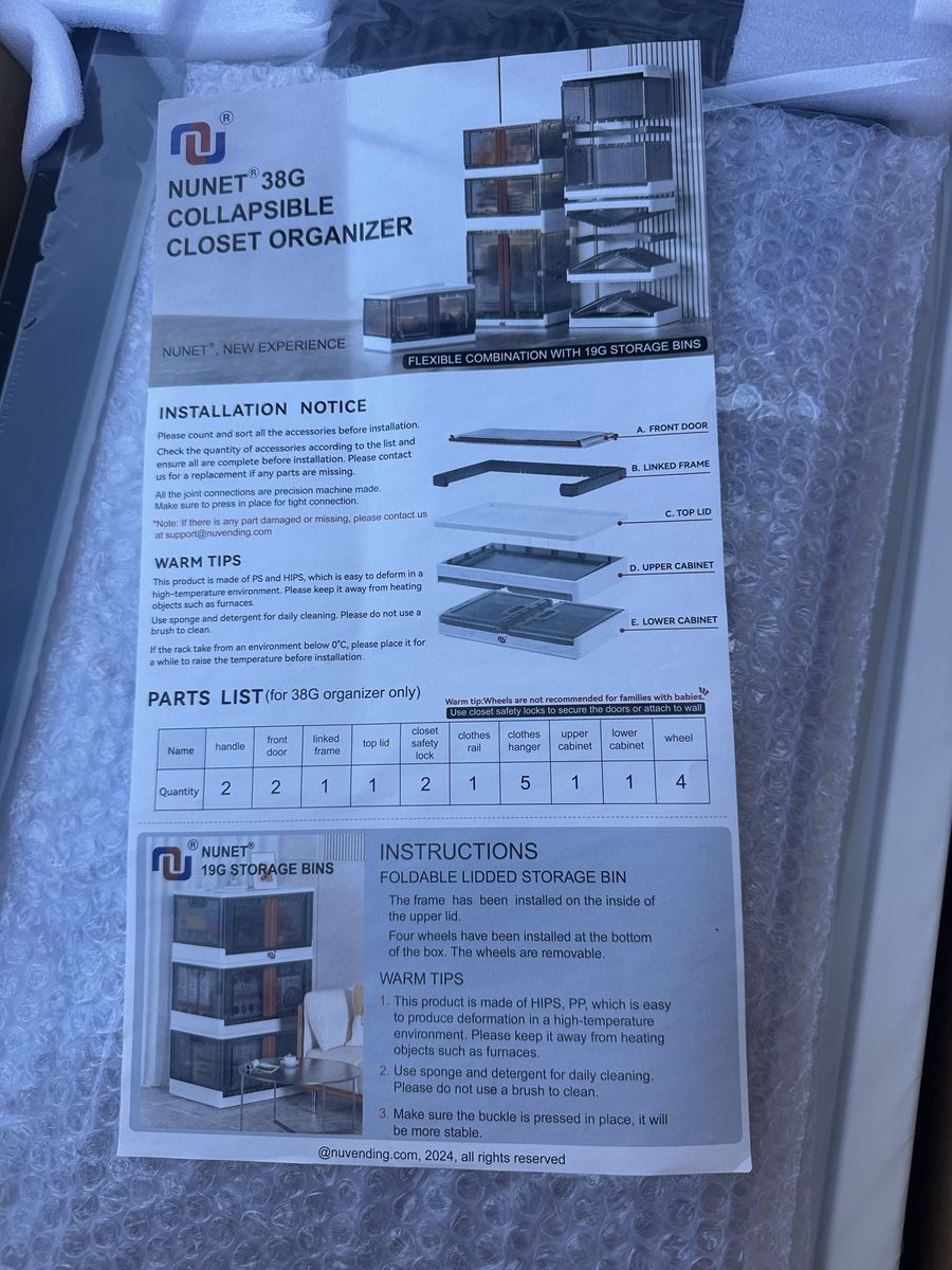 Collapsible Storage Organizer - New