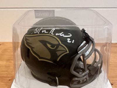 Antrel Rolle Signed Cardinals Salute Mini Helmet Leaf Authenticated