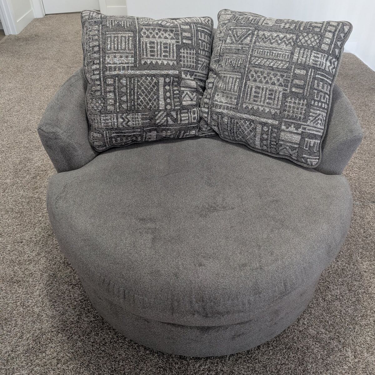 Ashley oversized round lounge chair