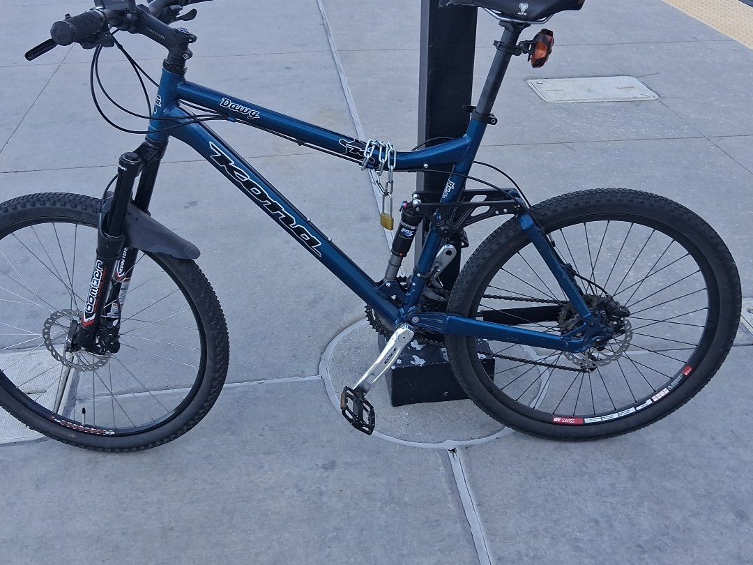 Kona Dawg Full Suspension Mountain Bike - Blue, Disk Brakes, Fox Shock
