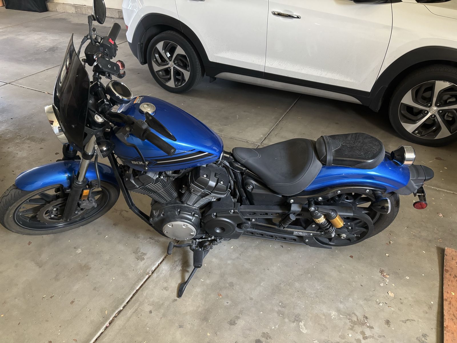 Yamaha Bolt R-Spec 950 ABS Motorcycle - Blue, Excellent Condition, Low Miles