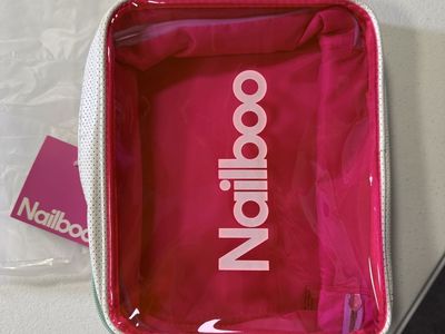 Nailboo Travel Case - White & Pink Perforated Organizer Bag