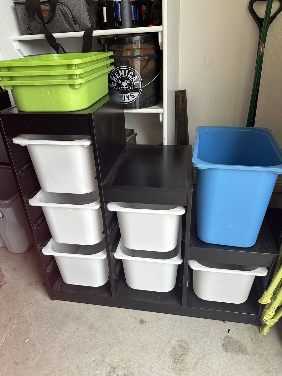 IKEA TROFAST Storage Unit with Bins