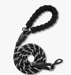 Durable Reflective Rope Dog Leash with Padded Handle - 5ft Length-7 leashes available-Section A