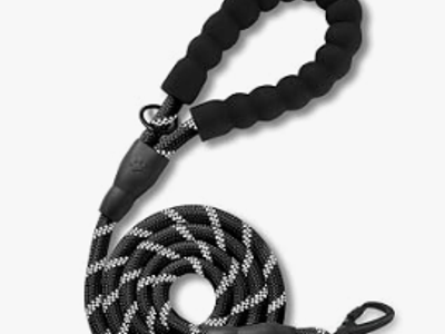 Durable Reflective Rope Dog Leash with Padded Handle - 5ft Length-7 leashes available-Section A