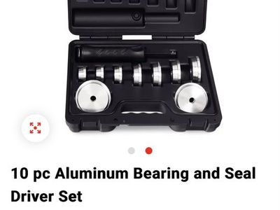 Snap-on 10-piece Aluminum Bearing Race & Seal Driver Set