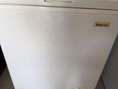 Magic Chef Chest Freezer, White, Compact Storage