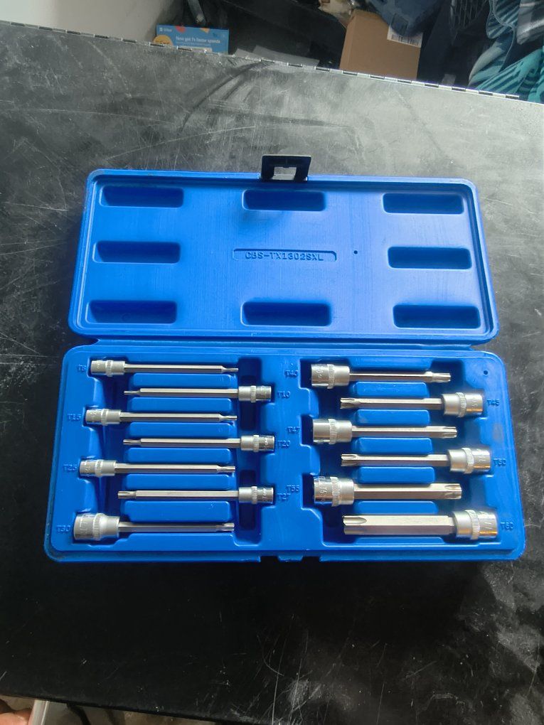 CORNWELL TOOLS CBS-TX1302SXL Star Bit Socket Set - Complete Torx Bit Sockets in Blue Case