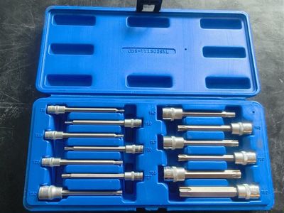CORNWELL TOOLS CBS-TX1302SXL Star Bit Socket Set - Complete Torx Bit Sockets in Blue Case