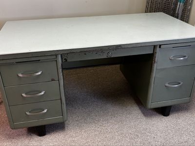Desk & File Cabinet