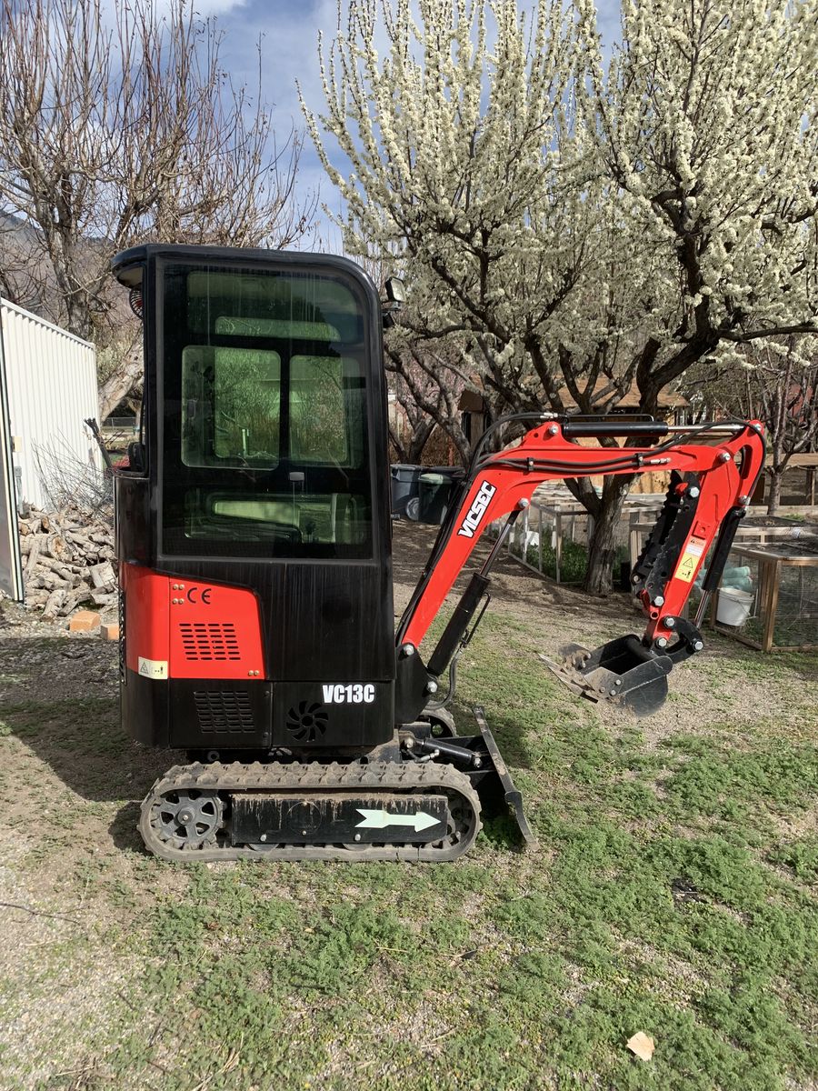 Mini Excavator w/ Cab-VC13C- Ready to Work-Thumb +
