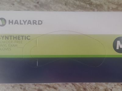 Haylard Synthetic Powder-Free Vinyl Exam Gloves (Size Medium)