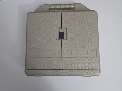 MicroScience microscope and accessories.