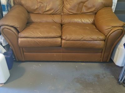 leather loveseat